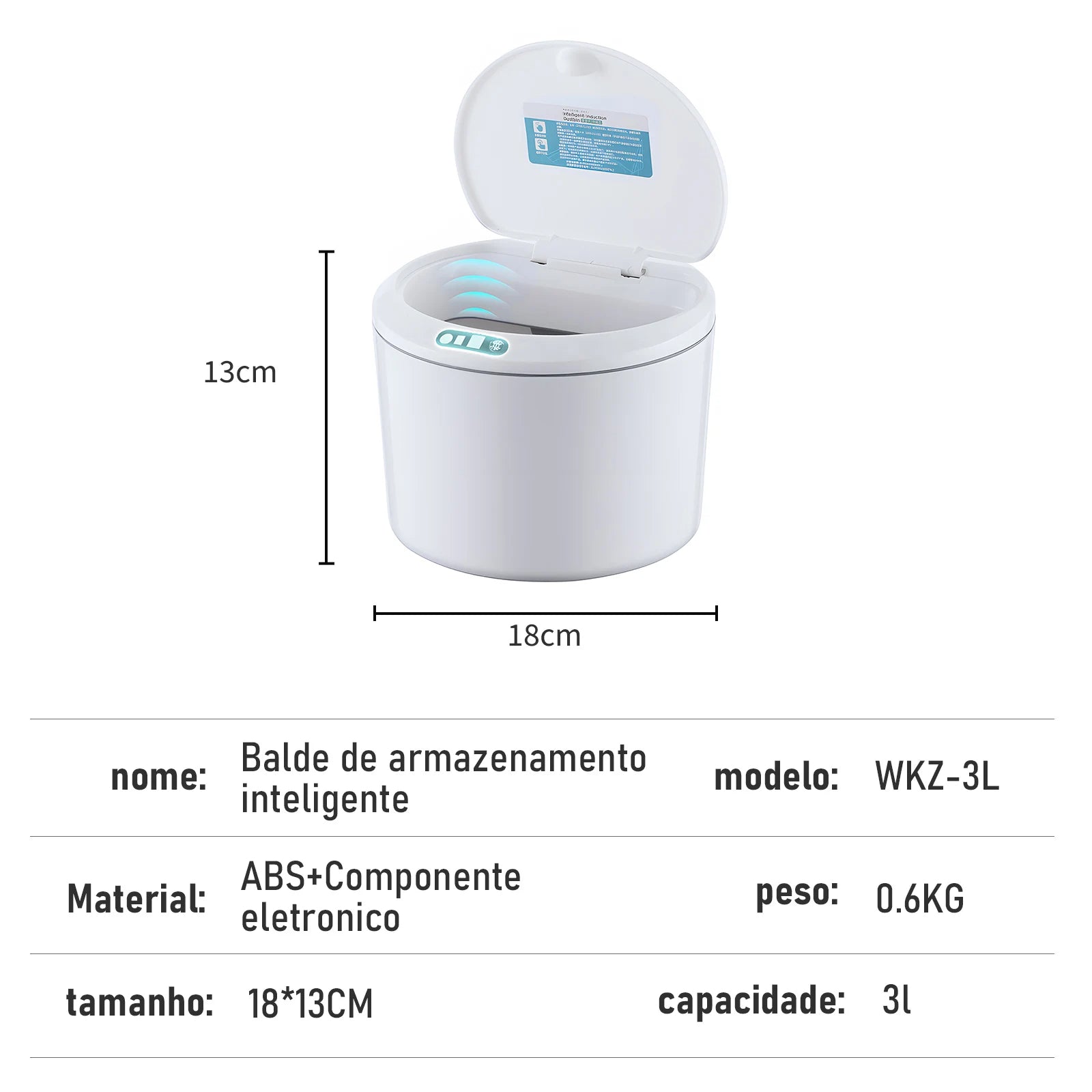 Lixeira Compacta Automática