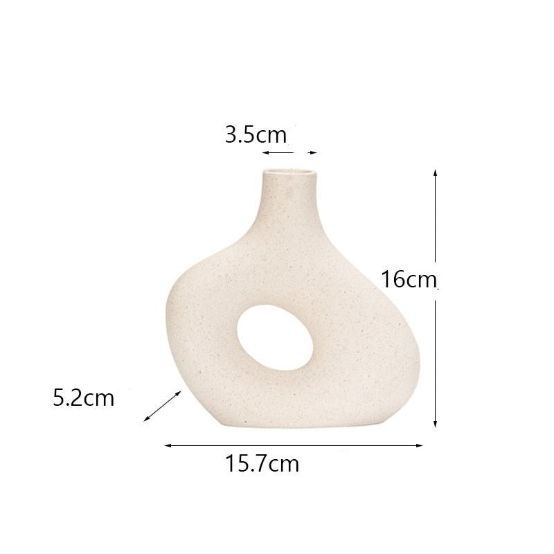 Vaso de Cerâmica Oval