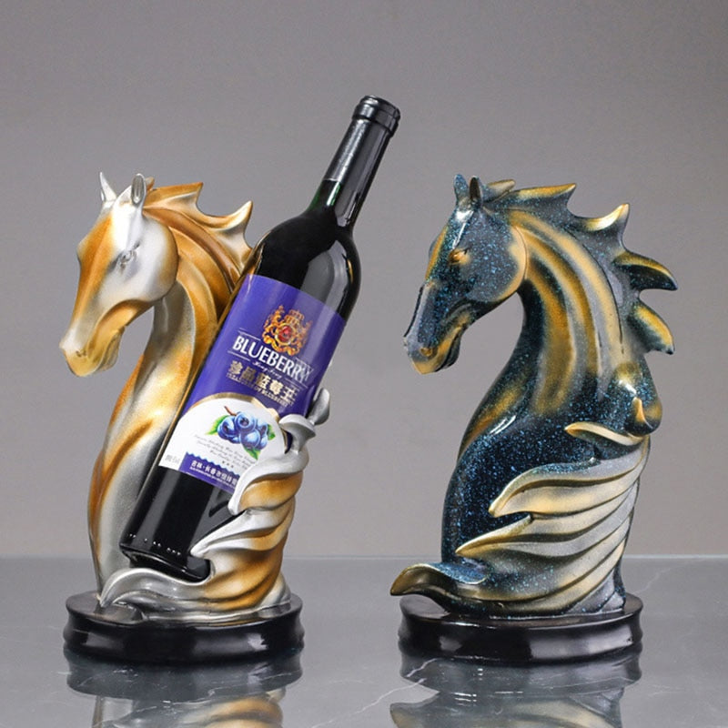Busto Cavalo Suporte para Vinho
