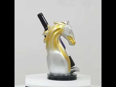 Busto Cavalo Suporte para Vinho