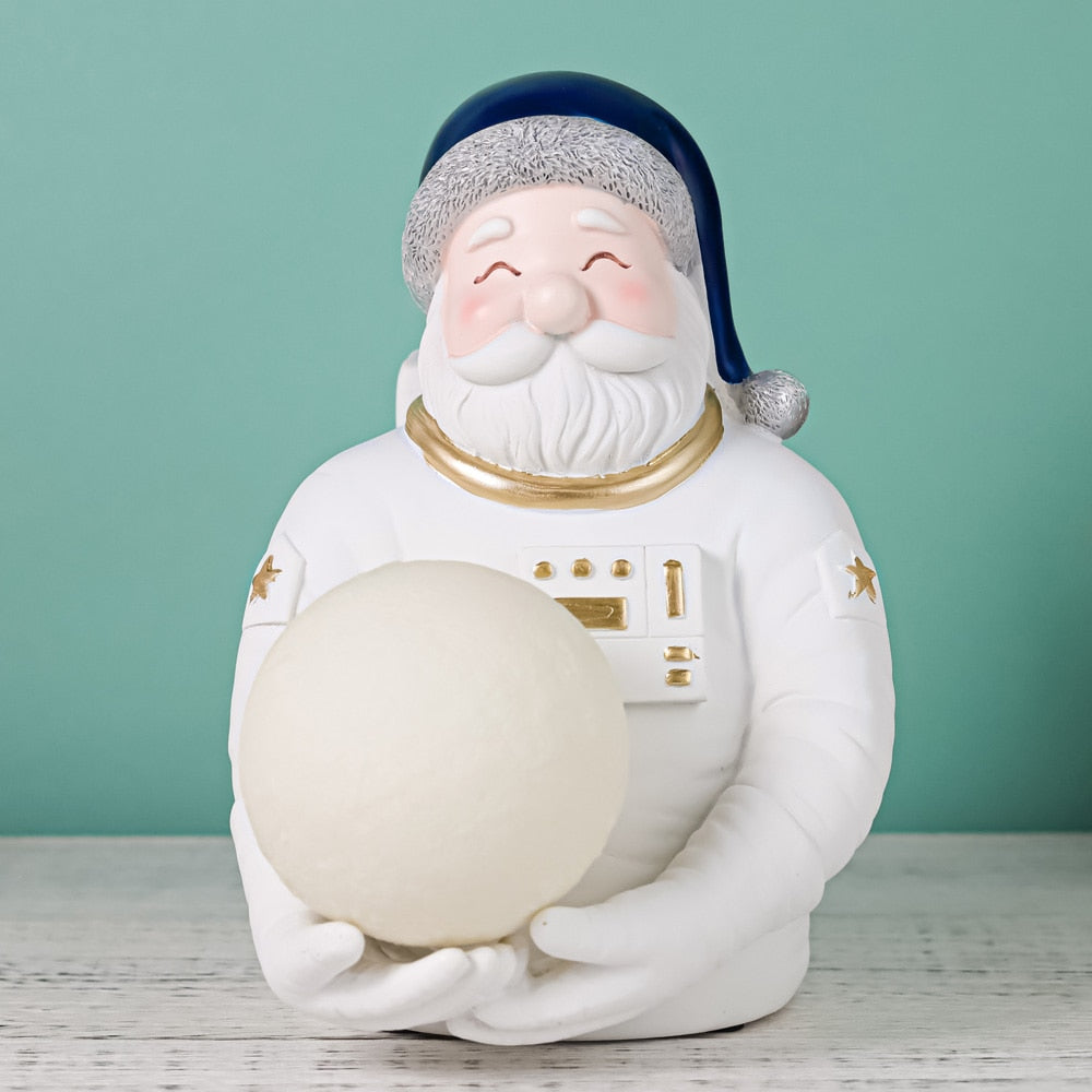 Papai Noel Astronauta - Luminária