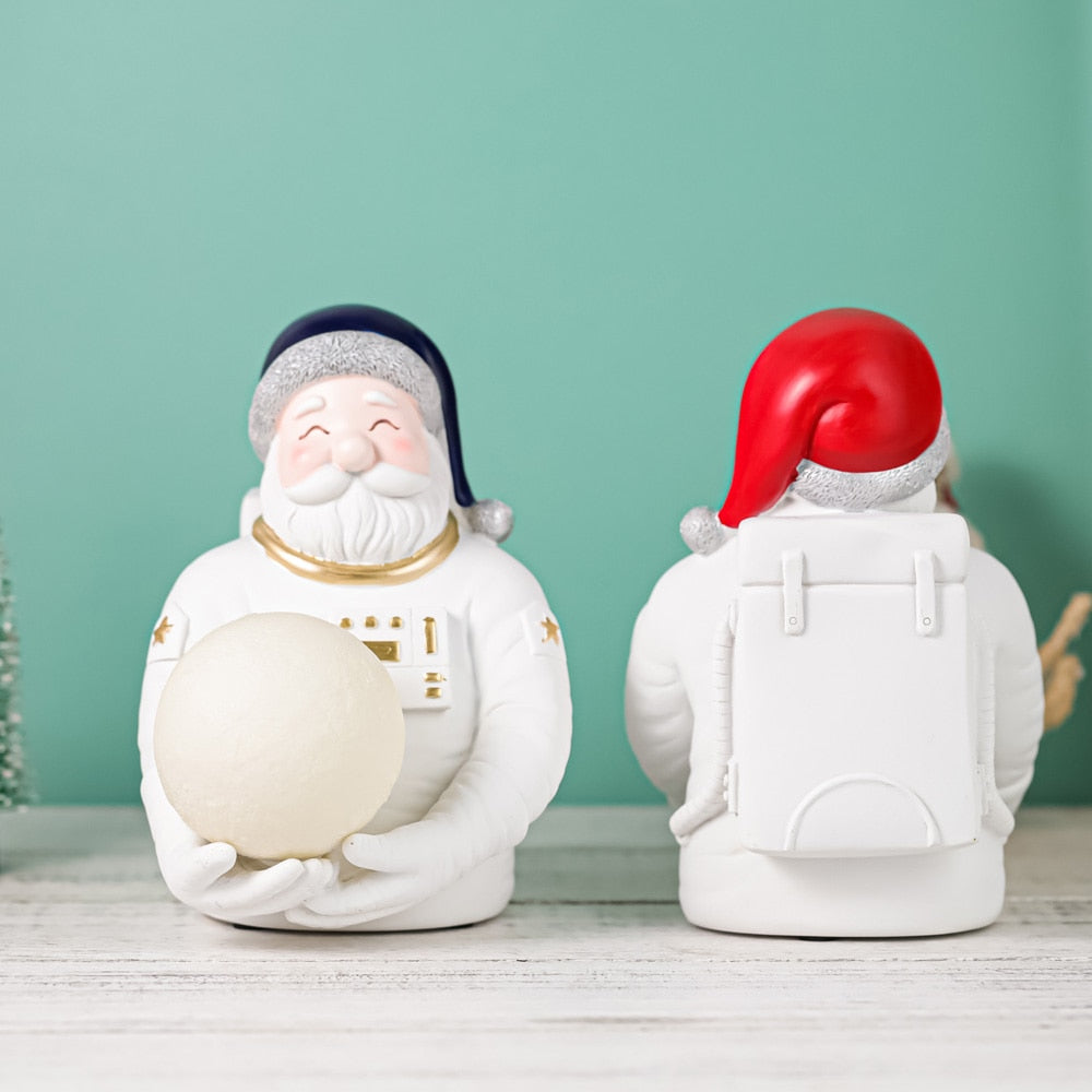 Papai Noel Astronauta - Luminária