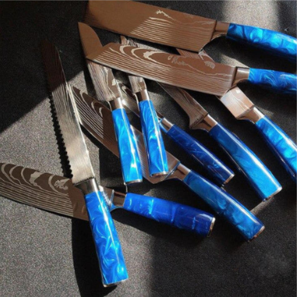 Kit Facas Artesanais BlueHand