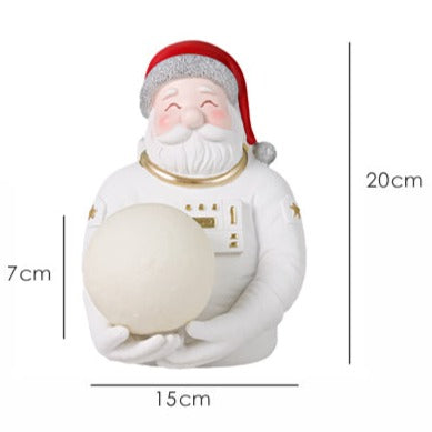 Papai Noel Astronauta - Luminária